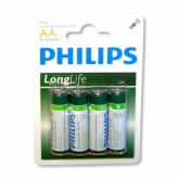 Bateria Philips R-6 Longlife BLISTER 4szt. AA