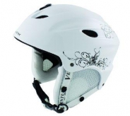 Kask narciarski biały l (58-61 cm)