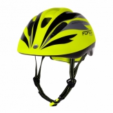 Kask rowerowy dziecięcy Force Fun Stripes fluo S