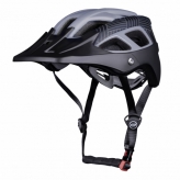 Kask rowerowy FORCE AVES MTB szaro-czarny L/XL