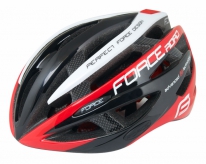 Kask rowerowy Force Road czarno-czerwono-biały S/M