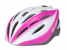 Kask rowerowy Force Tery biało-różowy S-M