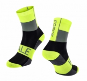 Skarpetki FORCE HALE, fluo-czarno-szare L-XL/42-47