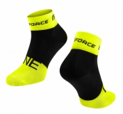 Skarpetki rowerowe FORCE ONE fluo-czarne 36-41