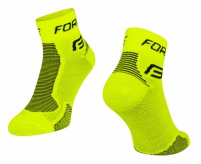 Skarpetki rowerowe Force 1 fluo-czarne XS