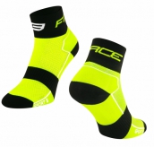 Skarpetki FORCE SPORT 3, fluo-czarne L-XL