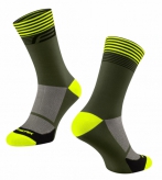 Skarpetki FORCE STREAK, zielono-fluo L-XL/42-46