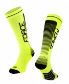 Skarpety FORCE COMPRESS fluo-czarne L-XL/42-47