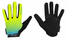 Rękawiczki letnie FORCE MTB ANGLE, fluo-niebieskie M