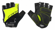 Rękawiczki rowerowe żelowe FORCE GRIP fluo L