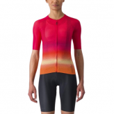 Koszulka kolarska Castelli Climber's 2.0 W, hibiscus/pink-orange damska XS