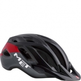 Kask rowerowy met crossover xl czarno/czerwony