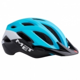 Kask rowerowy met crossover xl błękitno/czarny