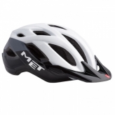 Kask rowerowy met crossover m biało/czarny