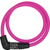 Abus cijfer kabelzamknięcie zapięcie 5412c/85 pink